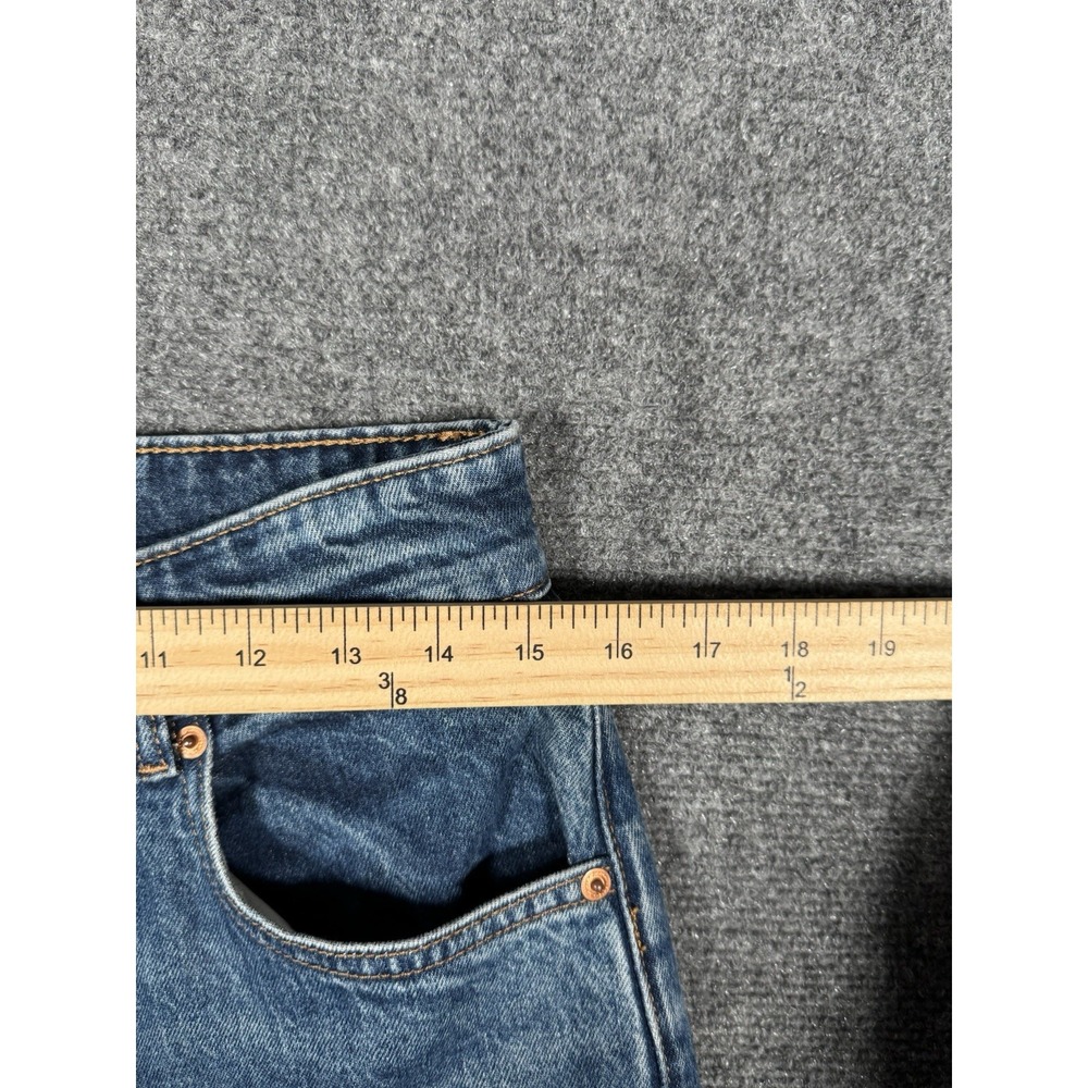 Reformation Jeans‎ Womens 29 Blue High Rise Wide Leg Denim Cotton Stretch EUC - Picture 13 of 15